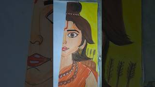 Ram Lalla part 1 💜🥹 ram rammandir painting art sketch love respect siyaram jaishreeram art [upl. by Yllaw323]