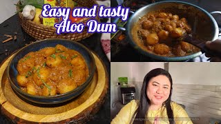 Aloo Dum enekoi bonai khaisene😋Mangkho pahori jabo Easy and Tasty😋How to make Aloo Dum Recipe [upl. by Romelda492]