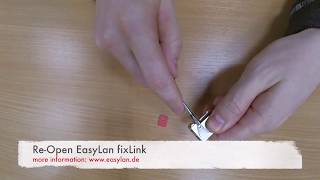 EasyLan® RJ45 fixLink Keystone Modul Kat 6A ISOIEC Demontage [upl. by Scheer]