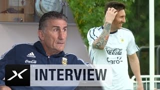 Edgardo Bauza quotGlücklich Lionel Messi zu habenquot  Argentinien [upl. by Nadnarb]