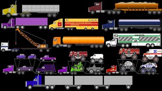 TractorTrailers 2  TheKidsPictureShow [upl. by Eelano]