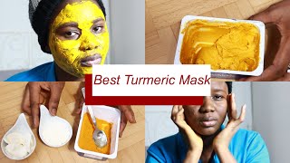 DIY MASK au CURCUMA  Khadidja Bello [upl. by Neerihs]