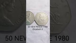 50 NEW PENCE 1980 Elizabeth ll عملات بريطانية [upl. by Whalen744]