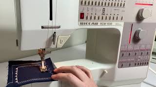 BERNINA 1230 sewing machine demonstration [upl. by Ellenrad]