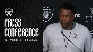 Coach Graham ‘We’re All in Here Working Diligently to Improve’  Raiders  NFL [upl. by Lrig]