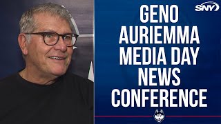 Geno Auriemma previews UConns 20242025 season and comments on NIL  SNY [upl. by Nemlaz]