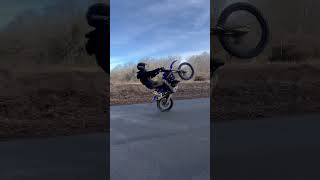 INSANE YZ125 WHEELIES yz125 yamaha 2stroke wheelie [upl. by Mitzie]