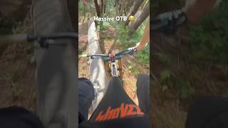 MASSIVE OTB mtb mtbfails mtbfail crash otb mountainbiking downhillmtb [upl. by Wendelina549]