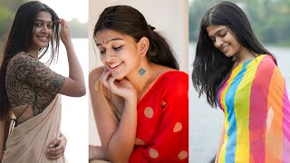 Most Beautiful Ananthika SanilKumar Hot Saree Photoshoot Video  Ananthika Gorgeous Stunning Looks [upl. by Constantina214]