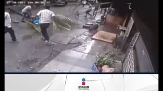 ¡Insólito accidente Palmera mata a conductora de televisión  Imagen Noticias con Yuriria Sierra [upl. by Ambros]