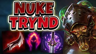 DARK HARVEST LETHALITY TRYNDAMERE NUKE ENEMIES WITH 1 HIT AUTO  League of Legends Full Gameplay [upl. by Ilwain]