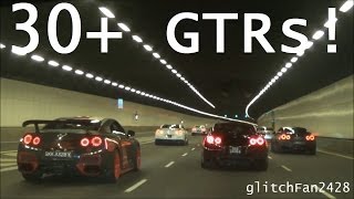 30 Nissan R35 GTRs Cruise Singapore [upl. by Ettennat943]