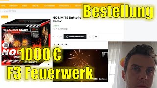 1000€ F3 Feuerwerk bestellen im April  PyroMoe [upl. by Suivatna292]