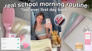 Y11 BACK TO SCHOOL MORNING ROUTINE last ever first day back 🩷 [upl. by Honoria]