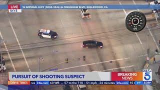 Police pursue reckless driver in LA County [upl. by Amena943]