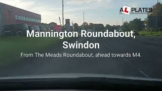 Mannington Roundabout Swindon From The Meads Roundabout ahead towards M4 [upl. by Aipmylo]