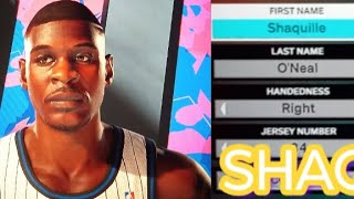 NBA 2k25  Shaquille Oneal build  2 Way  Interior Finisher Nba2k25 Shaq ShaquilleOneal builds [upl. by Aelanej]