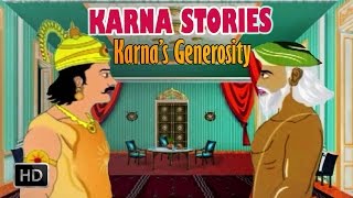 Karna Stories  Karnas Generosity  Animated Story for Children [upl. by Nuahsor28]