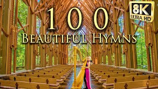 100 of the Most Beautiful Hymns 😌 Healing Instrumentals 😌 Relaxing Harp Music in 8k [upl. by Eninahs176]