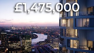 Touring a £1475000 Canary Wharf Apartment  London property tour [upl. by Amees]