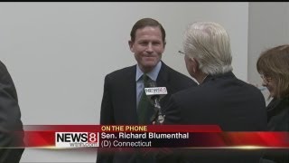 Blumenthal talks about gun vote [upl. by Aid]