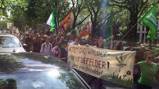 Global Marijuana March 2017 in Düsseldorf GMM 060517 [upl. by Ardnael427]