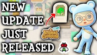 BRAND NEW 205 Update Just Released for Animal Crossing New Horizons [upl. by Lilllie]