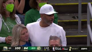 Dell Curry reacts to Steph Currys 3 [upl. by Annaet]