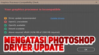 mengatasi photoshop permintaan update draver [upl. by Anev]