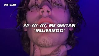 ayayay me gritan mujeriego todas las veo buenas si bebo ron  Ryan Castro  Mujeriego Letra [upl. by Rubina220]