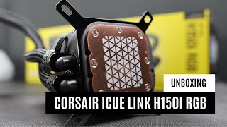 Unboxing Corsair iCUE LINK H150i RGB [upl. by Ritz]