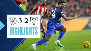 Brentford 32 West Ham  Kudus Scores Stunning Scissor Kick  Premier League Highlights [upl. by Reve]