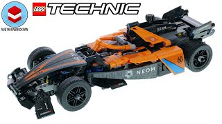 LEGO Technic 42169 NEOM McLaren Formula E Team Speed Build Review [upl. by Dugas]