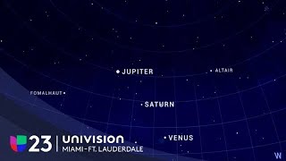 Esta noche mira al cielo Espectáculo de tres planetas alineados en ell sur de Florida [upl. by Kane193]