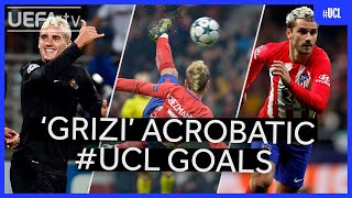 Antoine Griezmann Great Acrobatic UCL Goals [upl. by Petracca]