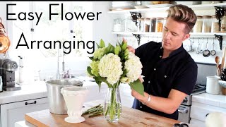 Easy Grocery Store Flower Arranging  Home Hacks  Theodore Leaf [upl. by Cristine]