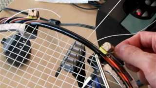 How to thread a shared hole  Badminton Stringing [upl. by Nottnerb227]