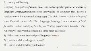 Universal Grammar amp Transformation Generative Grammar Theory HEC Syllabus [upl. by Kcinomod]