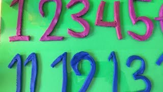 playdoh videos how to count numbers with this amazing playdoh way 1 to 15 [upl. by Godfry]