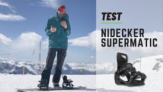 Test Nidecker Supermatic 2024  la fixation à chaussage ultra rapide [upl. by Eiknarf]