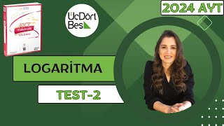 2024 345 AYT MATEMATİK  LOGARİTMA TEST2  345 aytmatematik yks2024 [upl. by Comras]