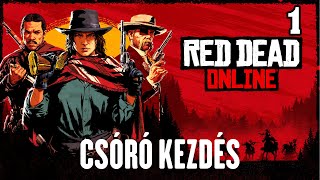 Red Dead Redemption 2 Online 1 rész  Csóró kezdés [upl. by Aztinaj]