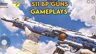 CODM S11 BP GUNS GAMEPLAYS BATTLE PASS WEAPONS SEASON 11 COD MOBILE [upl. by Eramal]