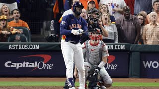 450 FOR THE LEAD Yordan Alvarez crushes a MASSIVE World Series homer [upl. by Seugram]