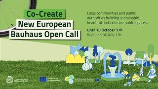 Cocreate New European Buahaus Open Call 2025  Info Session [upl. by Ardnaik]