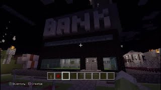 Fullyoperational Bank Alarm system Minecraft  PS4 Edition [upl. by Wulf]