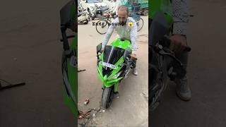 Zx6r exhaust sound riderabhi300 youtube viral reels kawasaki reaction like youtuber fly [upl. by Connelly880]