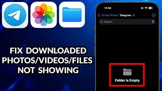 How To Fix Telegram Downloaded PhotosVideosFiles Not Showing On iPhone [upl. by At]