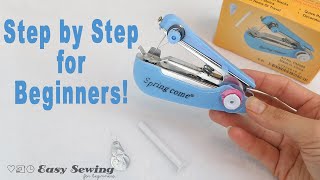 How to Operate a Mini Stapler Sewing Machine  Tutorial [upl. by Ardnuhsal]