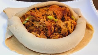 ፍጣንና ቀላል ፍርፍር አስራር injera firfir ethiopian food zedkitchen [upl. by Irotal]